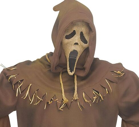 زي Fun World Ghost Face Scarecrow التنكري للكبار Scream Halloween Cosplay مرخص رسميًا in Saudi Arabia