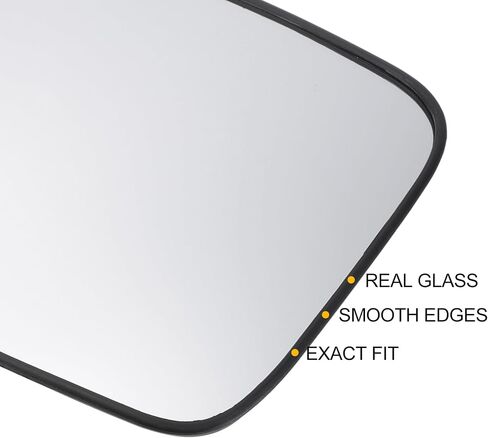 X AUTOHAUX Car Rearview Left Driver Side Mirror Glass Replacement W/Backing Plate Heated White Glass for Hyundai Santa Fe 2007-2012 in Saudi Arabia