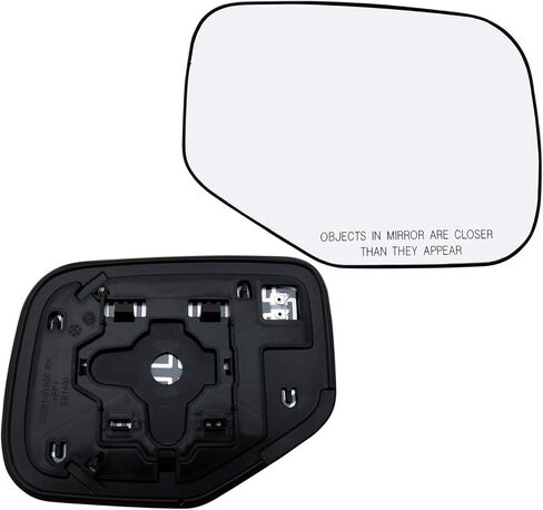 Passenger Side Mirror Glass Assembly With Plastic Backing Plate Heated Compatible with 2006-2008 Honda Ridgeline in Kuwait