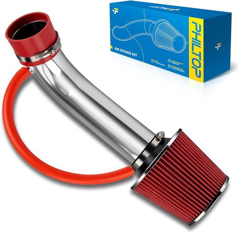 PHILTOP Cold Air Intake Kit for G35 2003-2006 3.5L, 350Z 2003-2006 3.5L, FX35 2003-2006 3.5L (Red) in Saudi Arabia