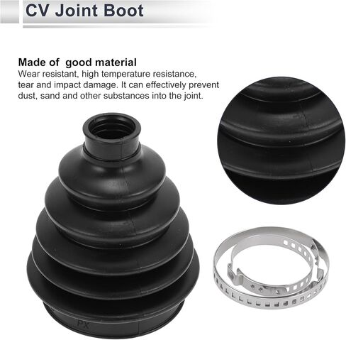 Outer CV Joint Boot Kit for Subaru Crosstrek 2013-2017 for Subaru Forester 2009-2013 Constant Velocity Joint Boot No.28323AG020 W/Clamps 1 Set in Saudi Arabia