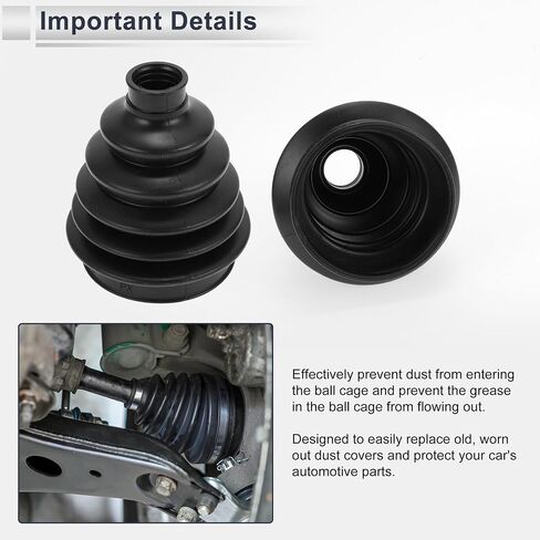 Outer CV Joint Boot Kit for Subaru Crosstrek 2013-2017 for Subaru Forester 2009-2013 Constant Velocity Joint Boot No.28323AG020 W/Clamps 1 Set in Saudi Arabia