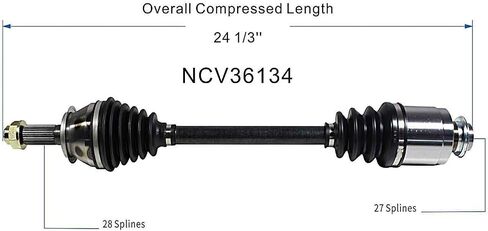 Maxfavor CV Axle Front fit for Honda CR-V 2002 2003 2004 2005 2006 2.4L, CV Joint Axle Shaft Assembly Front Left (Driver) Side in Saudi Arabia