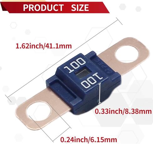 6 PCS AMI/Midi Fuse,125 Amp High Current, Bolt-on,Fuse for Cars Trucks Construction Vehicles Caravans Agricultural Machinery Passenger Cars Electrocar Golf Cart Motorhome in Saudi Arabia