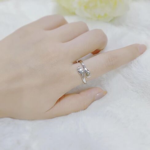 To My Granddaughter Hug Ring For Hope Rings, Motivational Stainless Steel Always With You Ring, Open Adjustable Spiral Wrap Twist Hope Rings Jewelry for Her Mom Wife Best Friend in Saudi Arabia