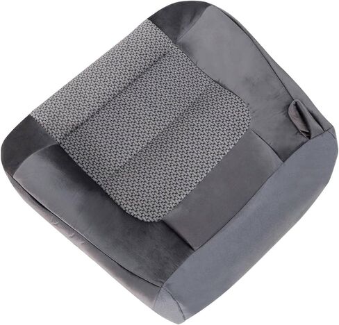 GXARTS 2PCS Driver Side Bottom & Top Lean Back Cloth Seat Cover Gray # MT or FT Compatible with Ford F150 XLT Super Crew 2001 2002 2003 in Saudi Arabia