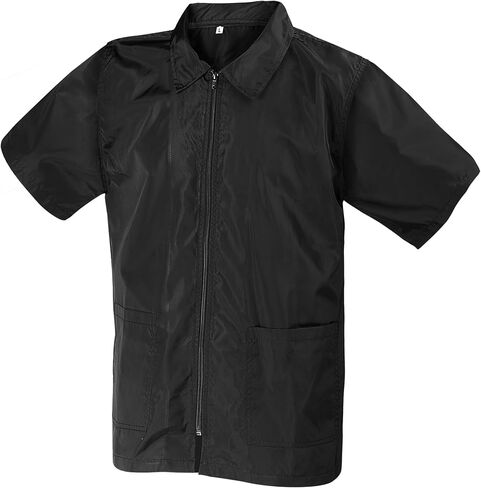 Old School Black Shot Sleeved Barber Jacket - Smock in Saudi Arabia