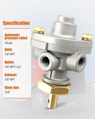 276567 PP-1 Dash Control Valve Fit for Bendix 276567, for Haldex KN20021 40PSI 1/8" Push/Pull Truck and Trailer Dash Air Control for Parking Emergency Brake Contol in Saudi Arabia