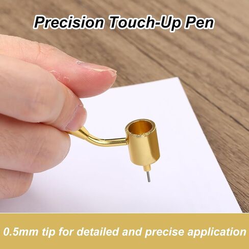 2pcs Fine Line Painting Pens, 0.5mm 0.7mm Detailing Paint Applicator Pens for Automotive Touch-Up Rock Chip & Car Scratch Repair Precise Fluid Writer Art Drawing Calligraphy in Saudi Arabia