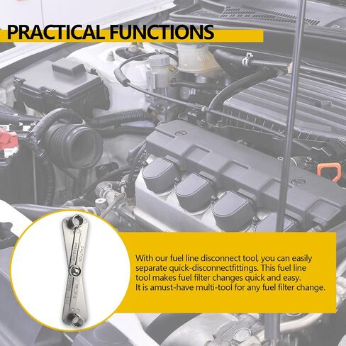 vvag 2 in 1 Fuel Line Disconnect Tool Set for 3/8" and 5/16",Quick Release Scissor Wrench for Fuel Filter Removal,Professional A/C & Heater Line Service Tool Compatible with GM, Ford, Mazda Vehicles in Saudi Arabia