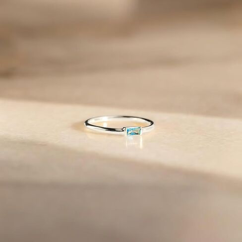 14k Gold Plated Dainty Birthstone Rings for Women Emerald Green CZ Gemstone Thumb Stackable Ring Birthday Christmas Gifts for Mother Daughter Her Engagement Wedding Band Titanium Steel Jewelry Gifts in Kuwait