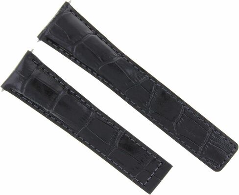 Ewatchparts Leather Watch Band Strap 20/16mm Compatible With Tag Heuer Monza Wr2110 Clasp FC5012 Black in Saudi Arabia