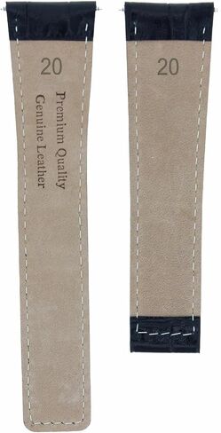 Ewatchparts Leather Watch Band Strap 20/16mm Compatible With Tag Heuer Monza Wr2110 Clasp FC5012 Black in Saudi Arabia