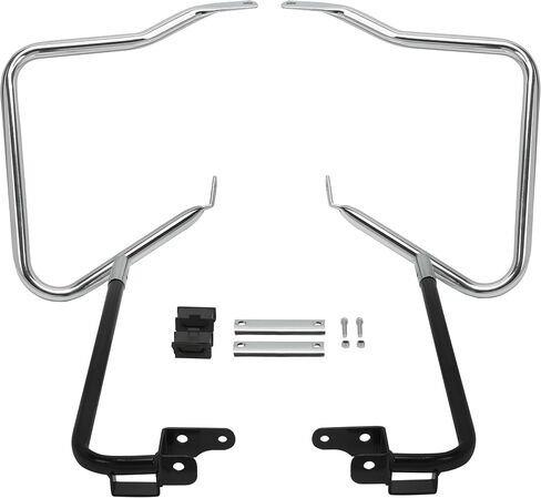 KUAFU Saddlebag Bracket Guard Bars Compatible with 2014-2024 Harley Davidson Touring Electra Glide Road Glide Street Glide FLH Hard Saddle Bags Support Brackets Mount Kit in Saudi Arabia