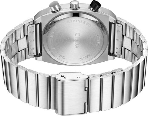 CILOA Mens Watches Chronograph Stainless Steel Waterproof Date Analog Business Fashion Wristwatch for Men in Saudi Arabia