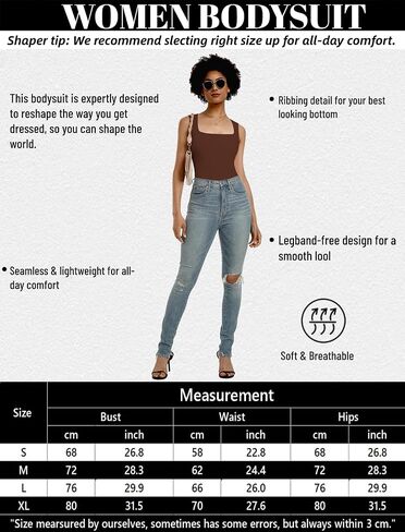 Women's Bodysuit Sexy Ribbed Square Neck Sleeveless Tapered Shoulder Straps Tummy Control Tank Tops in Saudi Arabia