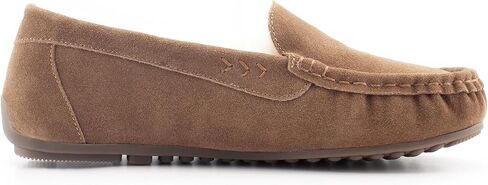 Women's Sheepskin Moccasin Slippers Cow Suede Memory Foam Driving Style Loafers in Saudi Arabia