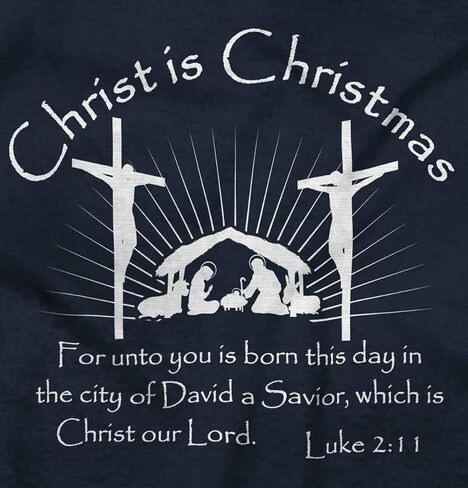 سويت شيرت Brisco Brands Christ is Christmas Christian للرجال والنساء in Saudi Arabia