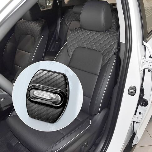 TOMALL 4Pcs Car Door Lock Latches Covers Compatible with Hyundai Sonata Elantra Santa Fe Palisade Tucson Veloster N Genesis Kona/Kona EV Azera Ioniq Stainless Steel Exterior Accessories (Black) in Saudi Arabia