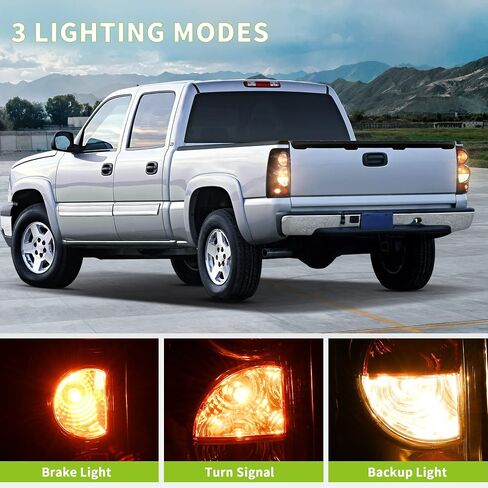 مجموعة المصابيح الأمامية والمصابيح الخلفية DWVO متوافقة مع 03-06 Chevy Silverado 1500 2500/03-06 Silverado 1500 HD 2500 HD 3500/07 Chevy Silverado Classic in Saudi Arabia