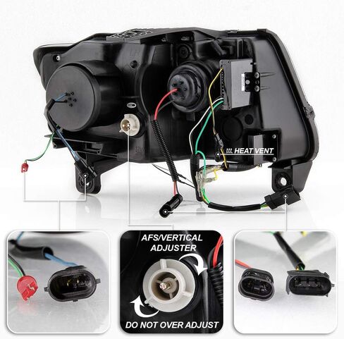 ACANII - For 2011-2013 Jeep Grand Cherokee Black Switchback LED DRL Sequential Signal Projector Headlights Headlamps Set in Saudi Arabia
