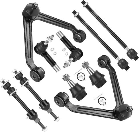 2WD 5-LUG Front Upper Control Arms w/Ball Joint Sway Bar Links Tie Rods Suspension Kit for 2002-2005 Dodge Ram 1500 2WD RWD Front Suspension Kit (10pc) in Saudi Arabia