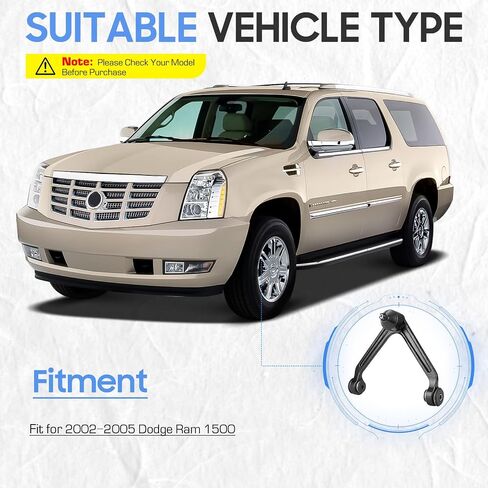 2WD 5-LUG Front Upper Control Arms w/Ball Joint Sway Bar Links Tie Rods Suspension Kit for 2002-2005 Dodge Ram 1500 2WD RWD Front Suspension Kit (10pc) in Saudi Arabia