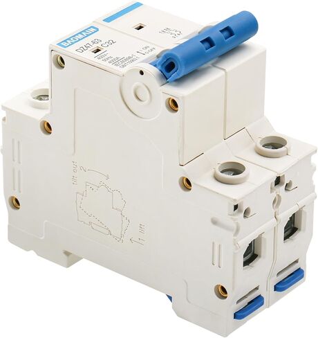 Baomain 25A AC Miniature Circuit Breaker, AC 400V 50Hz 6000A 2 Pole C65 MCB DIN Rail Mounting,MBM6C in Saudi Arabia