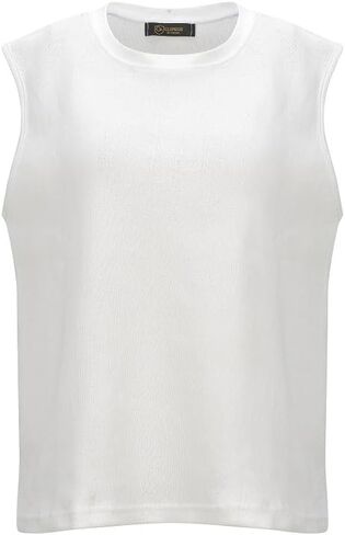 Cut-Resistant Level 5 Inner Shirt, Sleeveless Top - Lightweight UHMWPE Slash-Resistant, White, Made in Korea. Type 1 in Saudi Arabia