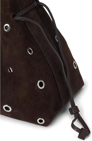 Madewell Suede Drawstring Shoulder-Eyelet, Dark Carob in Saudi Arabia
