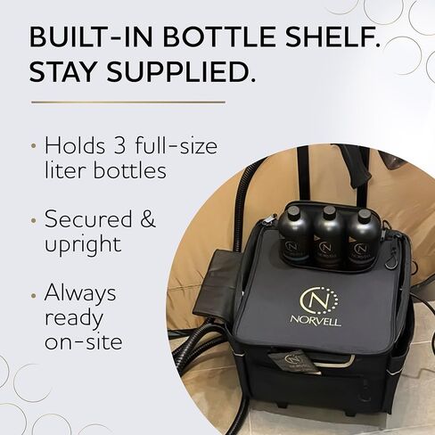 Norvell XL Mobile Spray Room Pop-Up Tent, Self Tanning Tent, Black in Saudi Arabia