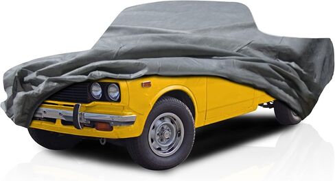غطاء سيارة شاحنة مدمج من 5 طبقات شبه مخصص لسيارة Nissan Datsun 620 بيك اب ببابين 1974-1979 سرير قصير للكابينة القياسية، حماية من جميع الأحوال الجوية وخدش الغبار والغبار ودرع الثلج in Saudi Arabia