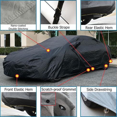 Car Cover Fits 2015 2016 2017 2018 2019 2020 Subaru WRX Sti W/STi Big Spoiler XTREMECOVERPRO Diamond Series Grey in Saudi Arabia