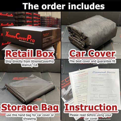 Car Cover Fits 2015 2016 2017 2018 2019 2020 Subaru WRX Sti W/STi Big Spoiler XTREMECOVERPRO Diamond Series Grey in Saudi Arabia