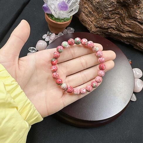 Bracelets for Women Men Natural Rainbow Stone Handmade Gemstone Stretch Healing Yoga Beaded Bracelet Good Luck Meditation Reiki Spiritual Jewelry Gifts 8mm in Saudi Arabia