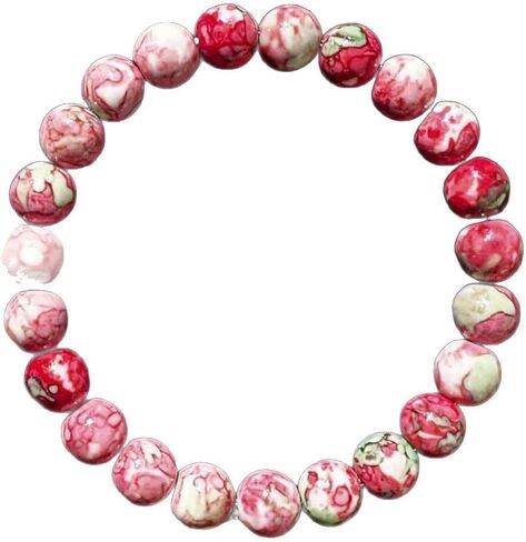 Bracelets for Women Men Natural Rainbow Stone Handmade Gemstone Stretch Healing Yoga Beaded Bracelet Good Luck Meditation Reiki Spiritual Jewelry Gifts 8mm in Saudi Arabia