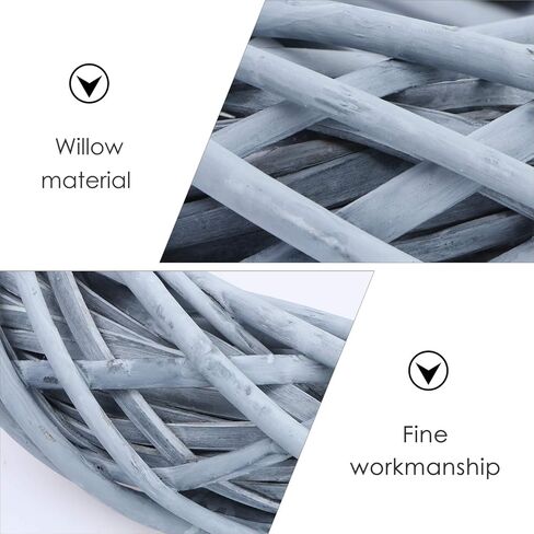 VOSAREA Willow Wreath Form Cypress Wreath DIY Willow Rattan Garland Rattan Natural Home Garland Decor (Gray) Twig s for Crafts in Saudi Arabia