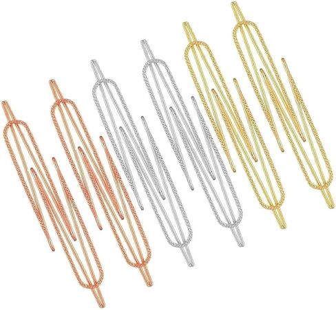 VAMA FASHIONS Clip on Sarees Pleats Pin Brooch Coat Dress Gown Shawl Bridal Safety Saree Pins for Women - 24 Sareepin in Kuwait