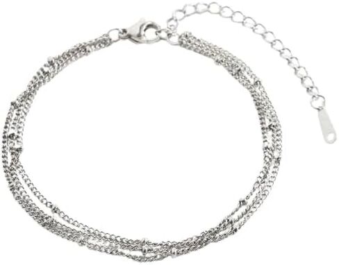 Mint & Lily Triple Layer Satellite Chain Bracelet for Women, Never Fade, Rust, and Tarnish, Elegant Jewelry Gift for Women in Kuwait