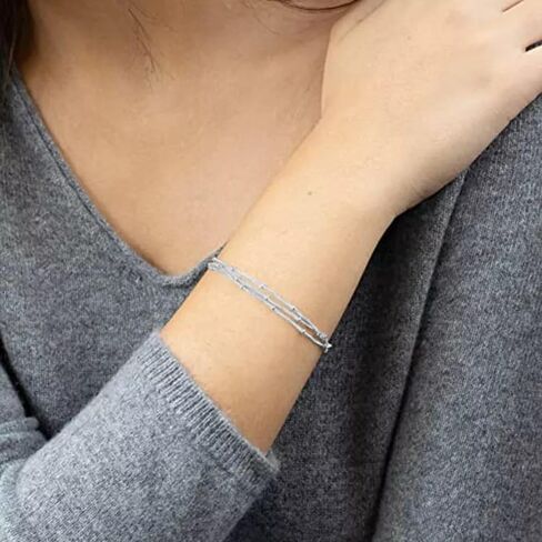 Mint & Lily Triple Layer Satellite Chain Bracelet for Women, Never Fade, Rust, and Tarnish, Elegant Jewelry Gift for Women in Kuwait