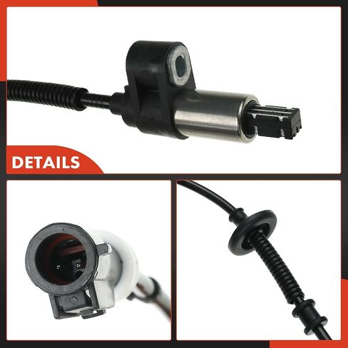 A-Premium ABS Wheel Speed Sensor Compatible with Ford, Lincoln & Mercury Models - Crown Victoria 1995-1997, Town Car 1995-1997, Grand Marquis 1995-1997 - Rear Driver or Passenger, Replace# F5AZ2C190A in Saudi Arabia