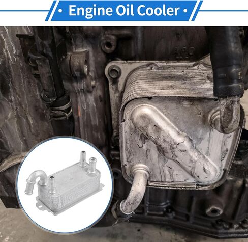 1 Pc Engine Oil Cooler for Mazda 3 2009-2020 Aluminum Alloy Silver Tone Transmission Oil Cooler Trans Cooler in Saudi Arabia