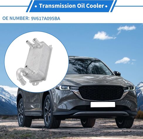 1 Pc Engine Oil Cooler for Mazda 3 2009-2020 Aluminum Alloy Silver Tone Transmission Oil Cooler Trans Cooler in Saudi Arabia