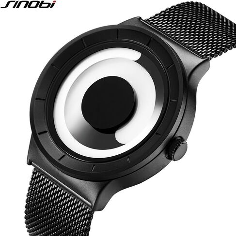 SINOBI Business Watches Men Fashion Creative Original Design Watch Men Steel Mesh Men's Watch Clock Relogio Masculino Unique Wristwatch in Saudi Arabia