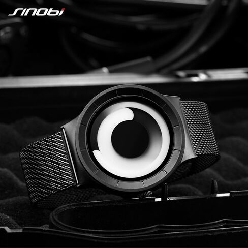 SINOBI Business Watches Men Fashion Creative Original Design Watch Men Steel Mesh Men's Watch Clock Relogio Masculino Unique Wristwatch in Saudi Arabia