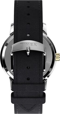Timex Men's Marlin Automatic 40mm Watch - Black Strap Black Dial Stainless Steel Case in Saudi Arabia