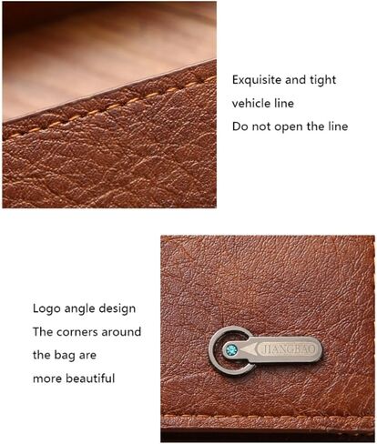 Wallet fo Men Leather Card Holder Slim Minimalist Wallet Front Pocket with Money Clip Multiple Card Slots for Everyday Use in Saudi Arabia