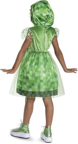 Disguise Minecraft Creeper Dress Costume for Kids, Official Minecraft Costume Outfit with Hood, Child Size (7-8) in Saudi Arabia