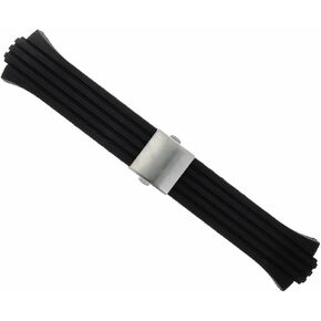 Ewatchparts 26mm 13mm Rubber Diver Band Strap Compatible With Oris TT2 William F1 40.5mm Case Black in Saudi Arabia