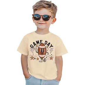 Football Shirts for Toddler Boys Girls Cute Game Day Print T-Shirt Ballgame Outfit Sports Tee Football Fans Gift Tops in Saudi Arabia